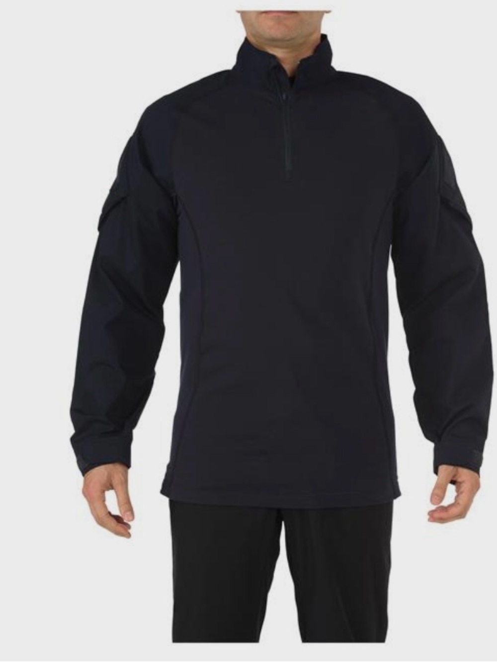 5.11 Tactical Black Half-Zip Tactical Pullover Shirt
